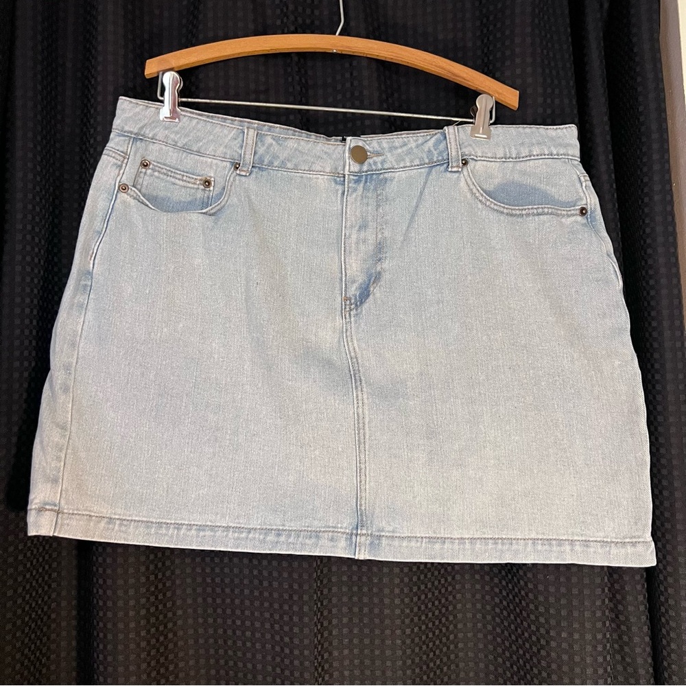 Forever 21 Blue Mini Pencil Skirt for Casual Wear